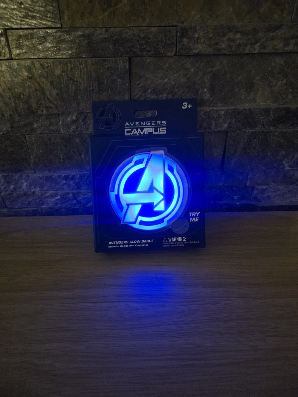 Marvel Avengers Campus Glow Badge - Disney NWT